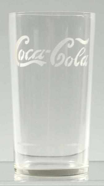 Appraisal: - Straight Sided Coca-Cola Fountain Glass Good early syrup glass