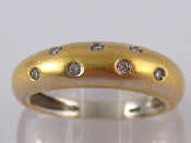 Appraisal: A yellow metal tests carat gold diamond ring approx mm