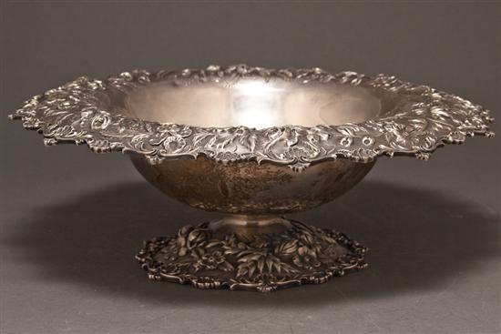 Appraisal: American repousse silver center bowl S Kirk Son Inc first-half