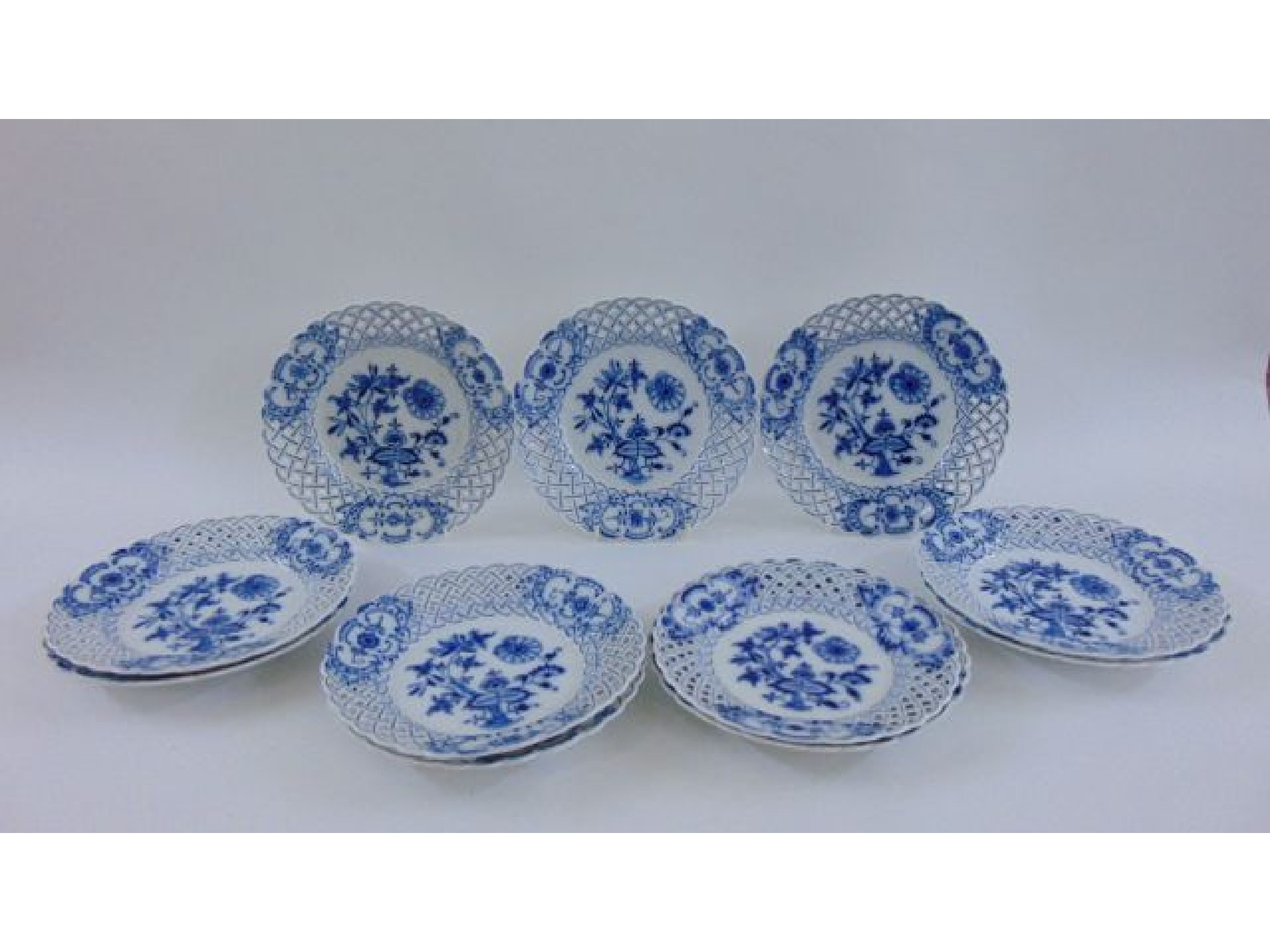 Appraisal: A collection of th century Dresden plates with a floral