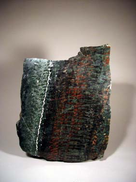 Appraisal: RED AND GREEN STROMATOLITE SLAB Billion years old Mary Ellen