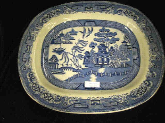 Appraisal: Blue Willow Ironstone Platter