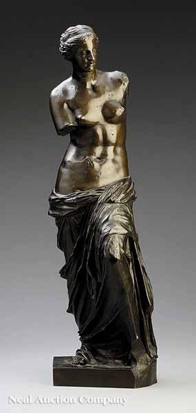 Appraisal: A French Bronze Figure of Venus de Milo late th