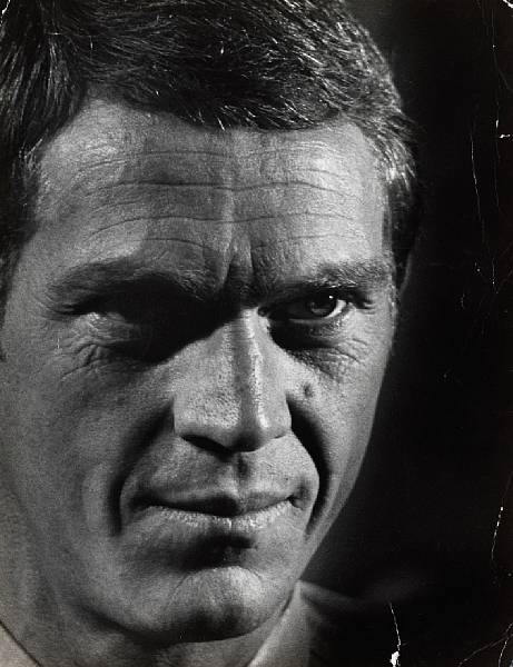 Appraisal: An original photograph of Steve McQueen by Bill Bridges measuring