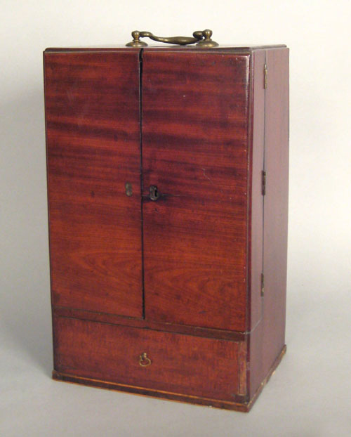 Appraisal: Georgian mahogany apothecary cabinet late th c h w