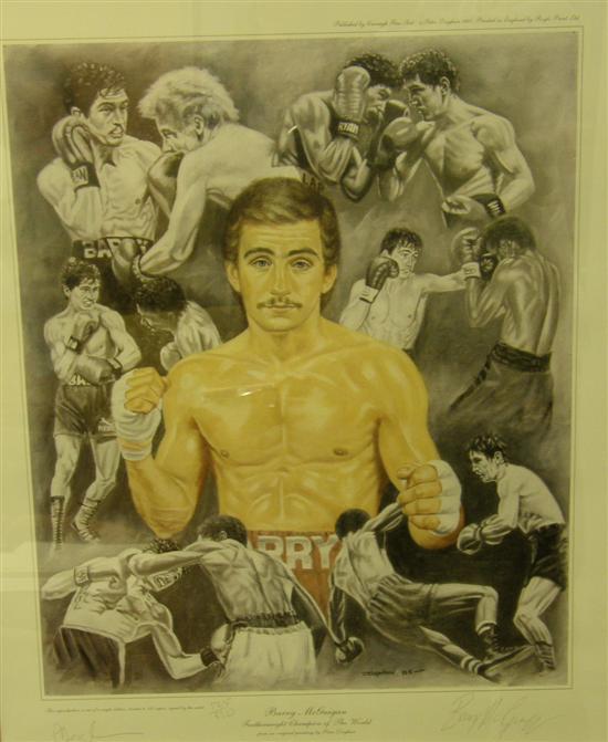 Appraisal: Barry McGuigan signed limited edition print being sold on behalf