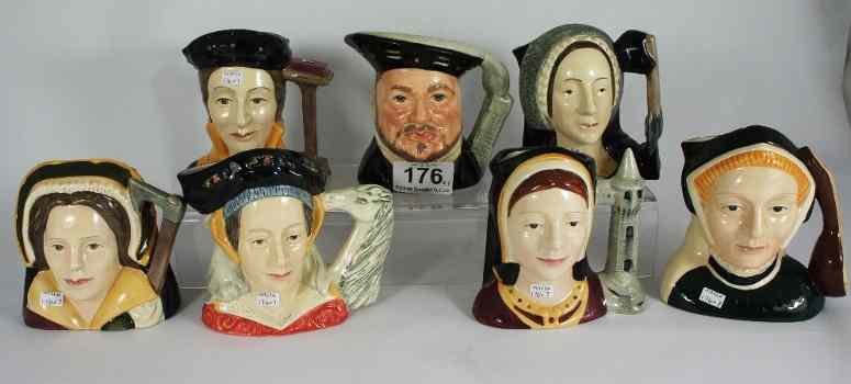 Appraisal: Royal Doulton Small Character Jugs Henry VIII D Catherine Howard