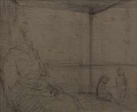 Appraisal: Russell Drysdale - Untitled pencil x cm Provenance The Estate