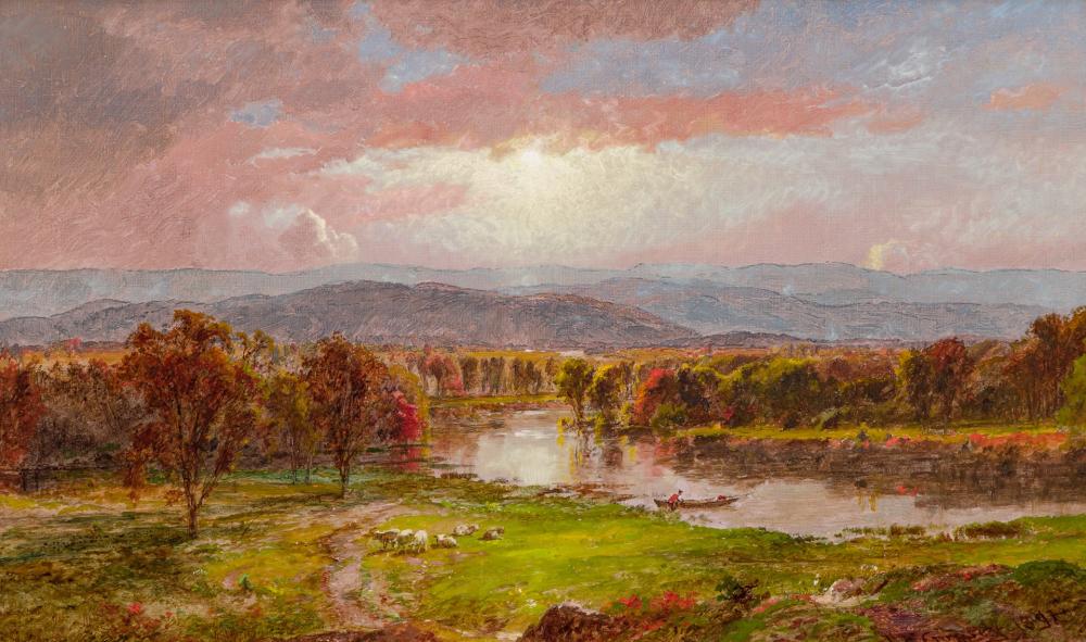 Appraisal: JASPER FRANCIS CROPSEY American - On the Susquehanna River oil