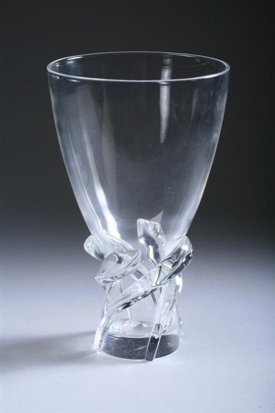 Appraisal: STEUBEN GLASS WHIRLPOOL VASE - in high