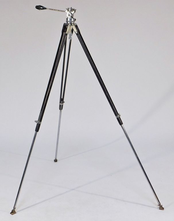 Appraisal: Thalhammer Co Tripod Thalhammer Co wood and metal tripod Approximately