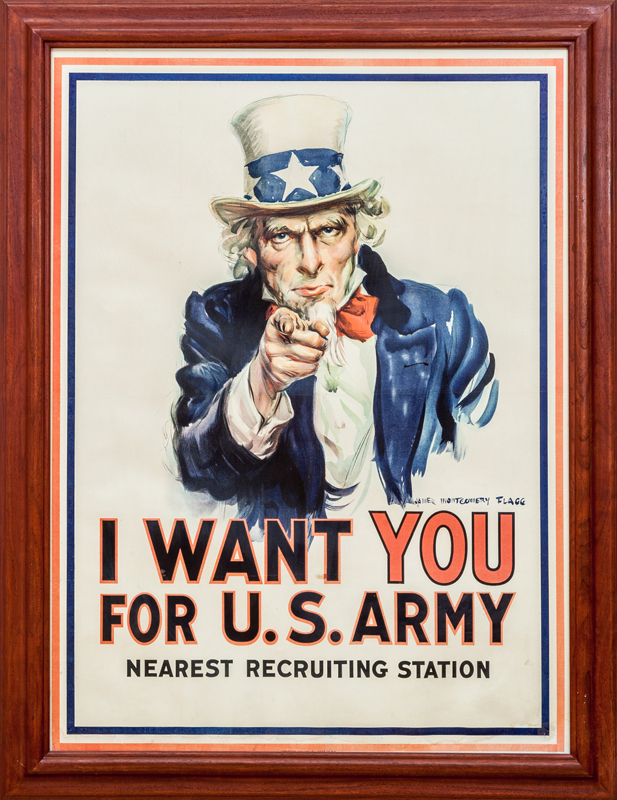 Appraisal: JAMES MONTGOMERY FLAGG - I WANT YOU FOR U S