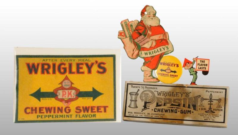 Appraisal: Lot of Assorted Wrigley's Gum Items Description Includes a PK