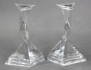 Appraisal: Pair of crystal Dali limited edition Castor and Pollux candle