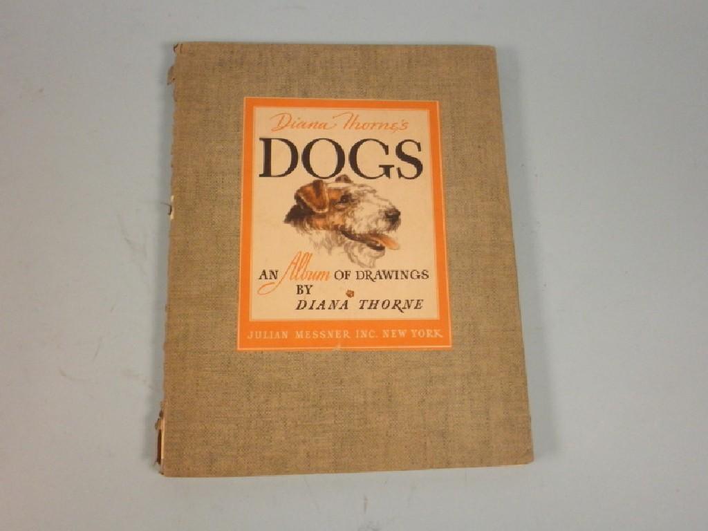 Appraisal: A book of drawings by Angela Thorpe entitled 'dogs' printed