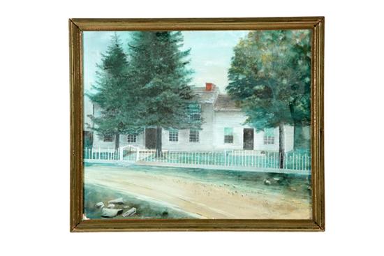 Appraisal: HOUSE AND TREES AMERICAN SCHOOL ND HALF- TH CENTURY Gouache