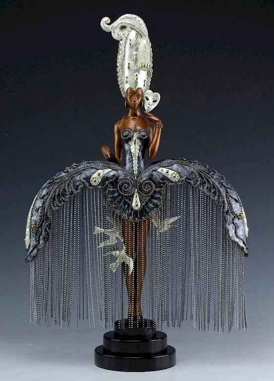 Appraisal: Erte - HER SECRET ADMIRERERS Bronze Statue Signed and numbered