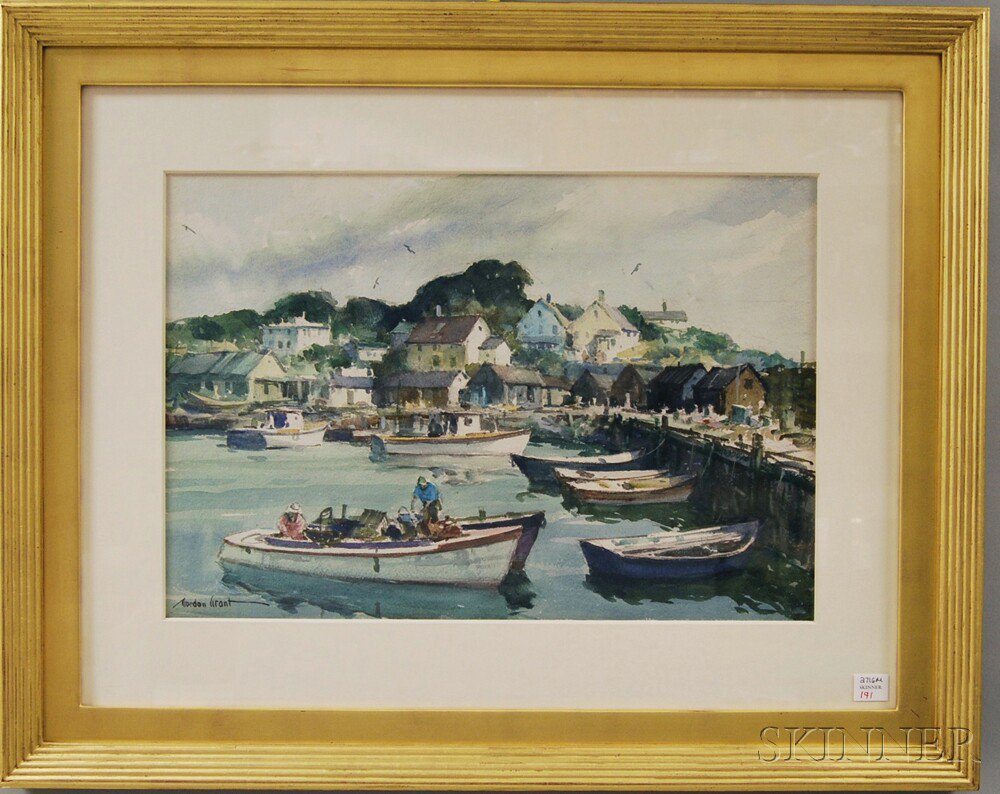 Appraisal: Gordon Hope Grant American - The Cove Signed Gordon Grant