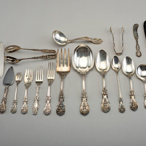 Appraisal: A Reed Barton Silver Flatware Service th Century pieces in