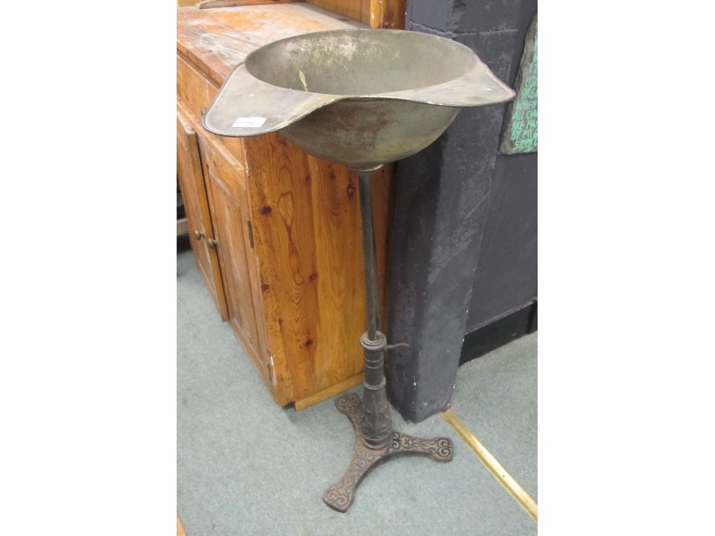 Appraisal: Victorian barbers sink on a cast iron base