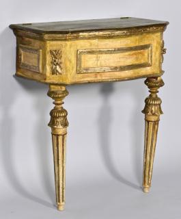 Appraisal: th c painted Italian Console Table th c painted Italian