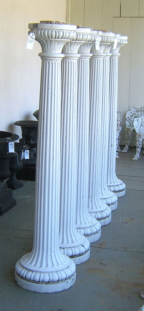 Appraisal: Six cast iron columns th c