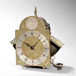 Appraisal: George Clarke Winged Lantern Clock for the Turkish Market London