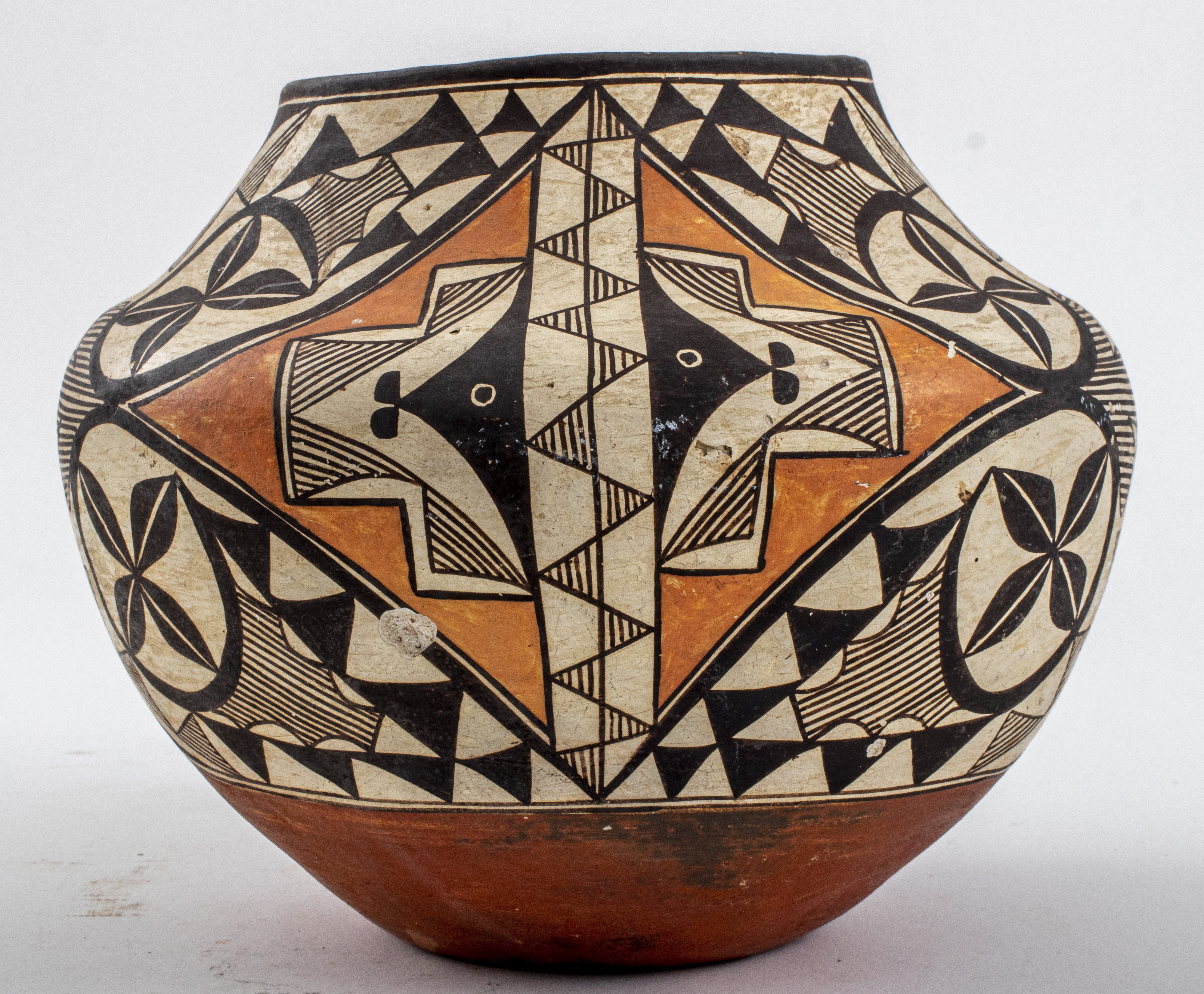 Appraisal: LARGE NATIVE AMERICAN ACOMA PUEBLO POTTERY VESSEL Native American Acoma