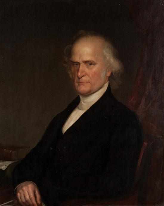 Appraisal: Albert Gallatin Hoit American - Portrait of Rev Daniel Sharp