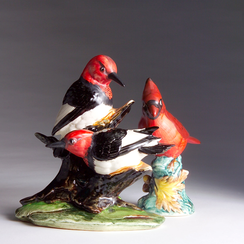 Appraisal: Two STANGL pieces to include a single and double Woodpecker