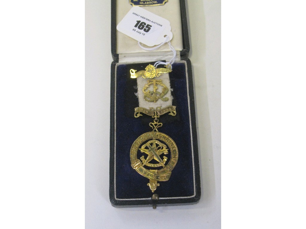 Appraisal: ct gold Eastern Star medal