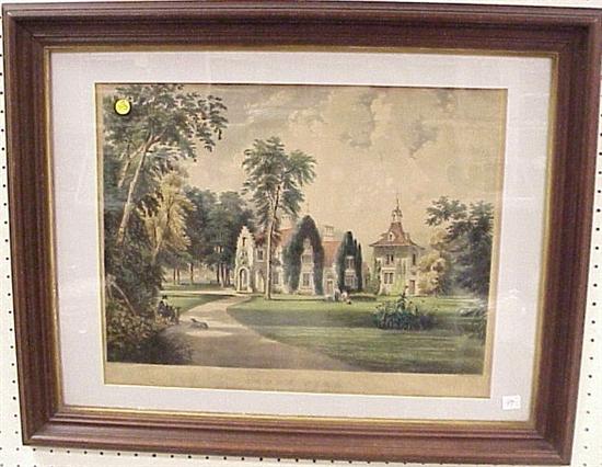 Appraisal: Currier and Ives large folio print titled Sunny Side the