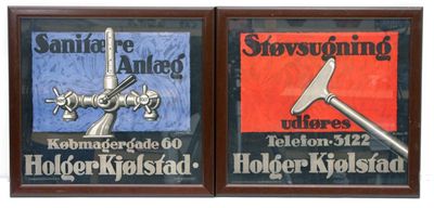 Appraisal: Holger Kjolsstad' two lithographic posters designed by Sven H published