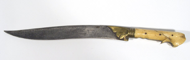 Appraisal: Middle Eastern Ivory handled dagger with steel blade cm long