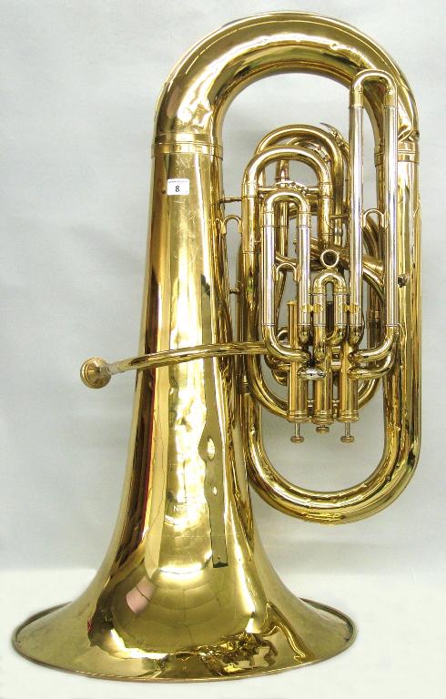 Appraisal: Besson Sovereign Boosey Hawkes gold lacquered tuba hard case