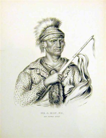 Appraisal: pieces Lithographs American Indian Subjects Lewis J O The Aboriginal