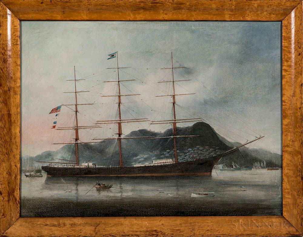 Appraisal: Chinese School th Century The American Clipper Ship Commodore T