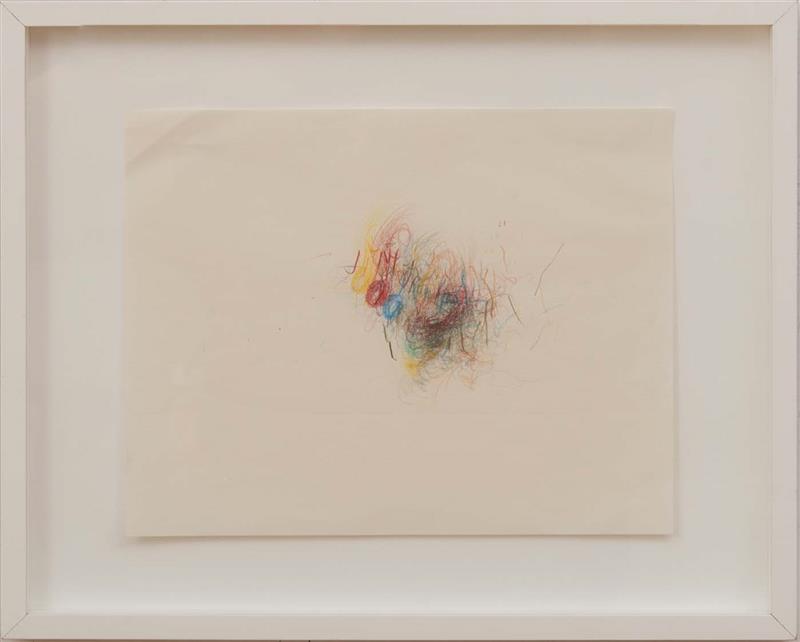 Appraisal: ALAN SARET b UNTITLED Colored pencil on paper signed 'Saret'