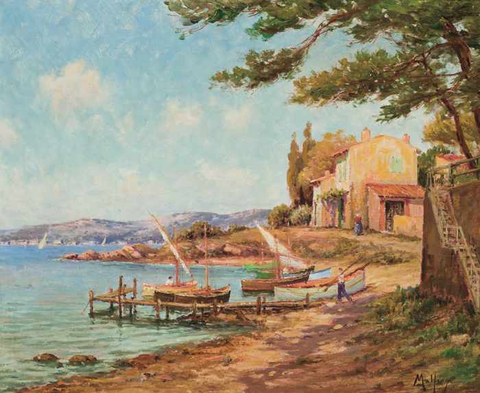 Appraisal: HENRY MALFROY-SAVIGNY French - ''Village de Pecheurs en Bord de