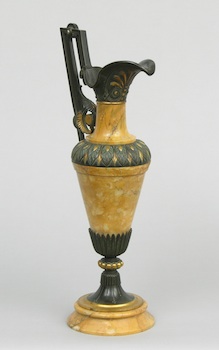 Appraisal: A Lovely Decorative Bronze and Marble Ewer A highly decorative