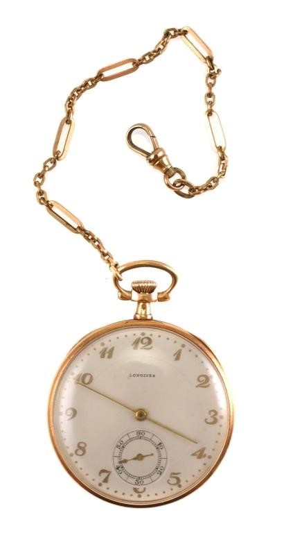 Appraisal: Antique Longines open face pocket watch Circa - Longines M