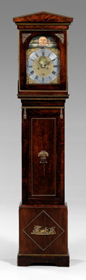 Appraisal: French Empire tall case clock case with dovetailed construction and