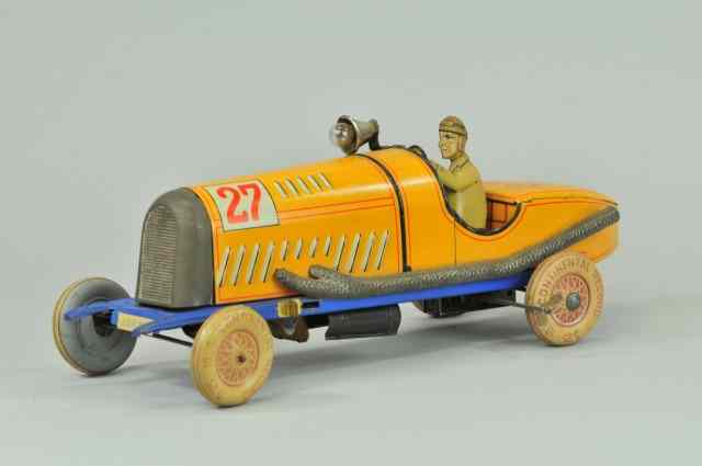 Appraisal: DISTLER RACE CAR Germany well detailed oversized tin litho racer