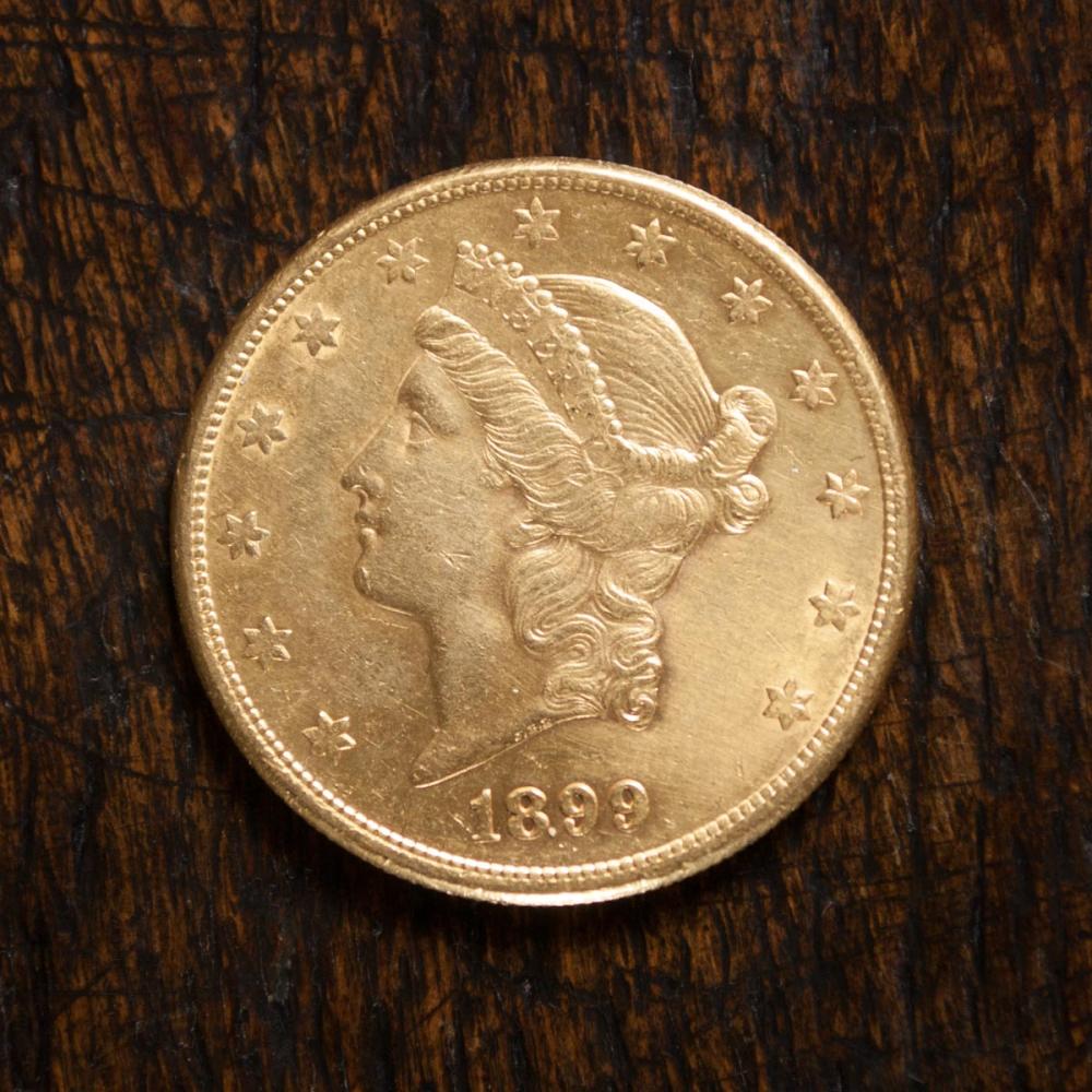 Appraisal: U S TWENTY DOLLAR GOLD COIN Liberty head variety type