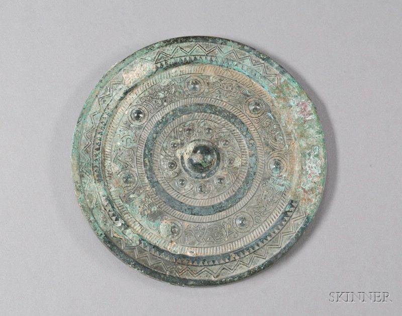 Appraisal: Bronze Mirror China Han period nd century B C -