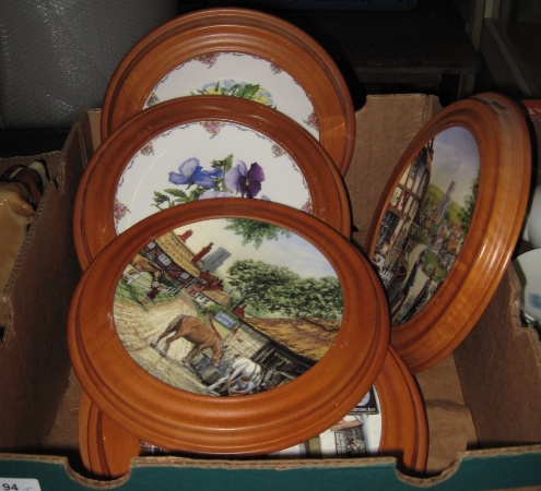 Appraisal: Collection of plates comprising Royal Doulton Framed Plates from the