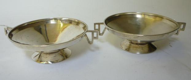 Appraisal: A PAIR OF BONBON DISHES makers Elkington Co Birmingham of