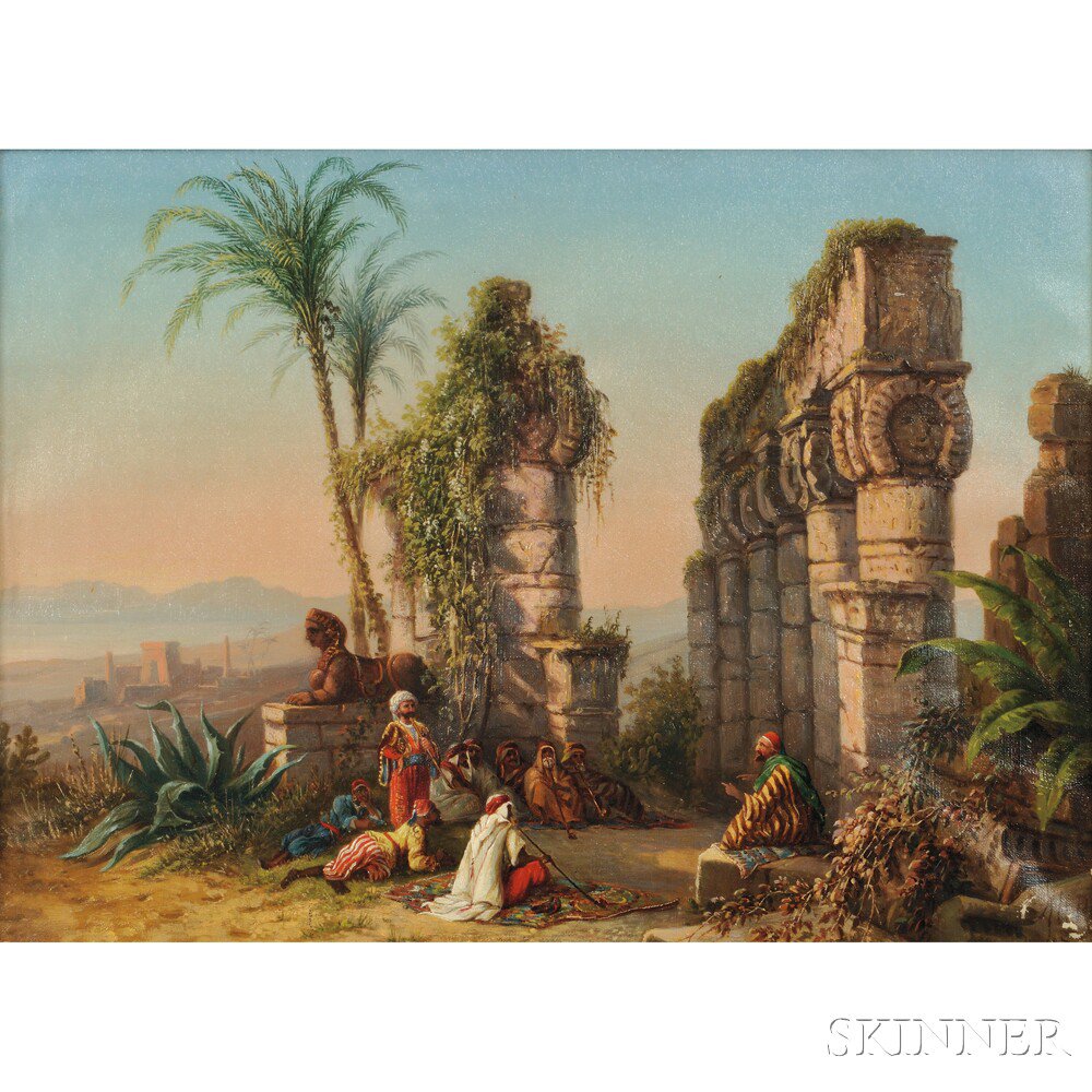 Appraisal: Attributed to Jacob Alt German - Orientalist Scene with Figures