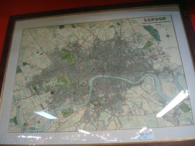 Appraisal: DOWER John Framed Map of London From a White Plains