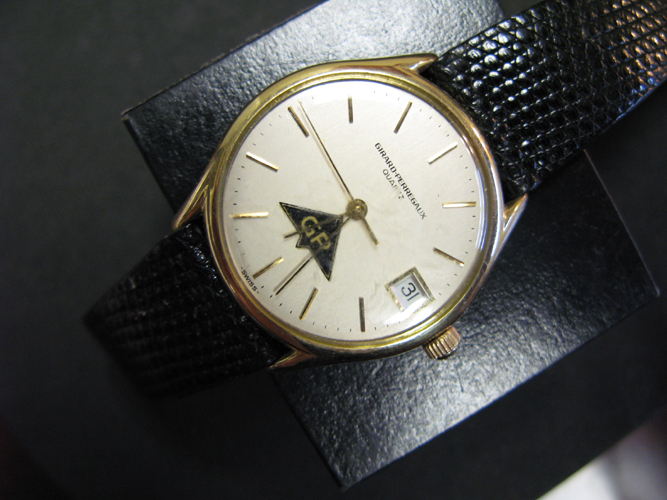 Appraisal: GENT'S GIRARD-PERREGAUX QUARTZ WRISTWATCH Swiss having a round K gold